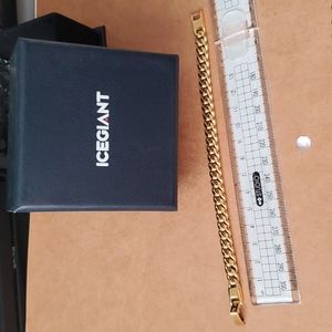 7 inch length stainless steel gold bracelet for women